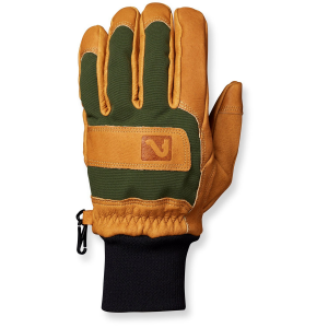 Flylow Magarac Gloves 2024 in Green size Small | Nylon/Leather/Polyester