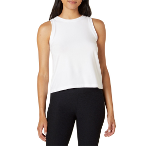 Women's Beyond Yoga Featherweight Rebalance Tank Top 2024 in White size Small | Spandex/Polyester