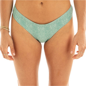 Women's Jetty Justine Bikini Bottom 2023 in Green size Large | Nylon/Spandex
