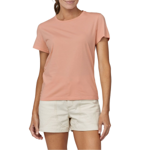 Women's Patagonia Regenerative Organic Certified Cotton T-Shirt 2023 in Pink size X-Small