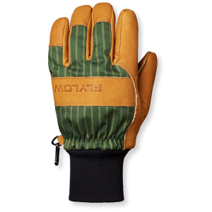 Flylow Tough Guy Gloves 2024 in Green size X-Large | Leather/Polyester