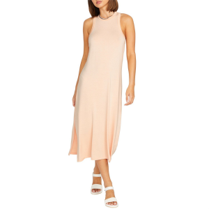 Women's Volcom Stonelight Dress 2023 in Khaki size X-Large | Elastane