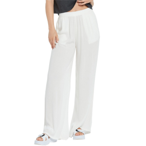 Women's Volcom Stoneshine Junki Pants 2023 in White size Medium | Viscose