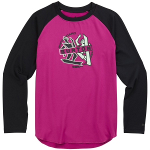Kid's Burton Base Layer Tech T-Shirt 2023 in Pink size X-Large | Spandex/Cotton/Polyester