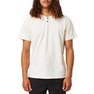 Katin Folk Henley T-Shirt Men's 2023 in White size 2X-Large | Cotton