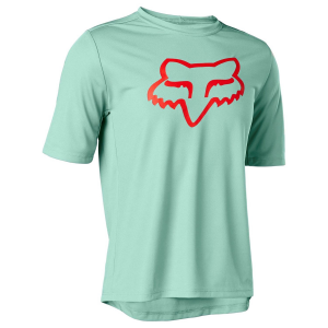 Kid's Fox Racing Ranger Short-Sleeve Jersey 2023 in Green size Yl | Polyester