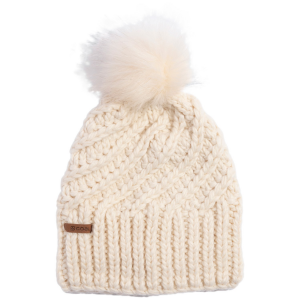 Women's Coal The Maizy Beanie Hat 2024 in White | Acrylic/Suede/Polyester