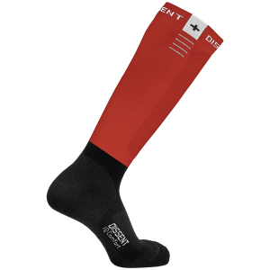 Kid's Dissent IQ Comfort Target Cushion Socks 2025 - OS in Red | Spandex/Wool/Lycra