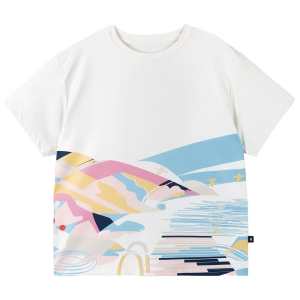 Kid's Reima Siirtyy T-Shirt 2024 in White size 10 | Elastane/Polyester