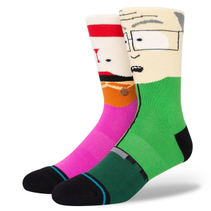 Stance Mr. Garrison Socks 2023 in Pink size Medium | Cotton