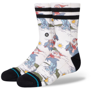 Kid's Stance Santas Wild Ride Socks 2022 in White size Medium | Polyester