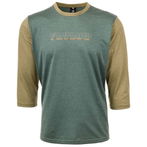 Image of Flylow Nash 3/4 Shirt 2024 in Green size Large | Spandex/Polyester