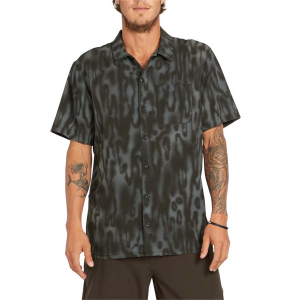 Image of Volcom Ridgestone Short-Sleeve Shirt Men's 2024 in Black size Small | Elastane/Polyester