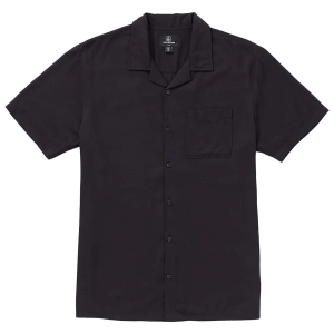 Image of Volcom Rakstone Short-Sleeve Shirt Men's 2024 in Black size Small | Viscose