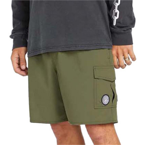 Image of Volcom Truly Liberators 17 Shorts Men's 2024 Green size Large | Nylon/Elastane