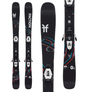 Kid's Faction Prodigy 0 Grom Skis + L6 GW Ski BindingsKids' 2024 size 133 | Polyester