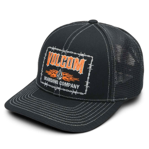 Volcom Barb Stone Trucker Hat 2024 in Black | Cotton/Polyester