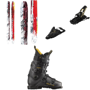 Image of Atomic Bent 110 Skis 2024 - 180 Package (180 cm) + 110 AT Bindings in Black size 180/110