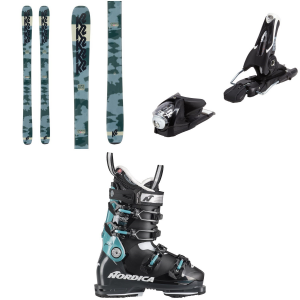 Women's K2 Reckoner 92 W Skis 2024 - 169 Package (169 cm) + 90 Adult Alpine Bindings size 169/90