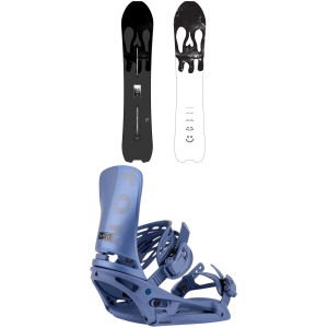 Image of Burton Skeleton Key Snowboard 2024 - 154 Package (154 cm) + L Mens | Aluminum in Blue size 154/L | Aluminum/Polyester