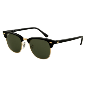 Image of Ray Ban Clubmaster 51 Sunglasses 2024 in Black