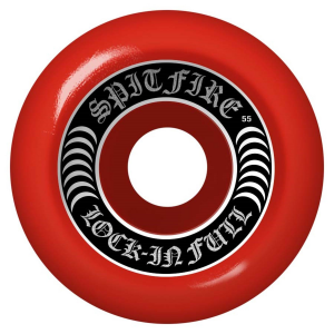 Image of Spitfire Formula Four 99d Red Lock In Full Skateboard Wheels 2025 size 55