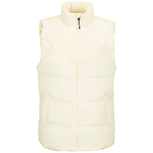 Image of Women's Volcom Stone Castine Puff Vest 2024 White size Medium | Polyester