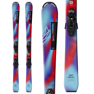 Image of Kid's Salomon QST Jr S Skis + C5 GW BindingsKids' 2025 size 110