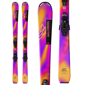 Image of Kid's Salomon Lux Jr S Skis + C5 GW BindingsKids' 2025 size 120