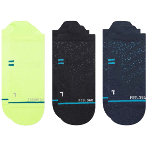 Image of Stance Athletic Tab 3-Pack Socks 2024 in Blue size Large | Nylon/Cotton/Elastane