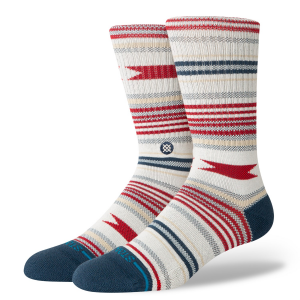 Image of Stance Vista Cruz Crew Socks 2024 in White size Medium | Nylon/Cotton/Elastane