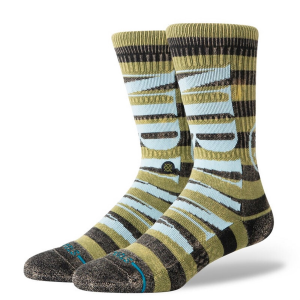 Image of Stance Socks 2024 in Green size Large | Nylon/Cotton/Elastane