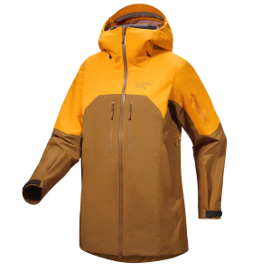 Image of Women's Arc'teryx Rush Jacket 2024 in Gold size Medium | Nylon