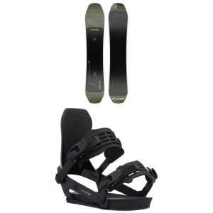 Image of Ride Deep Fake Snowboard 2025 - 159 Package (159 cm) + L Mens in Black size 159/L | Aluminum