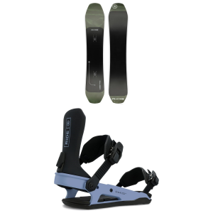 Image of Ride Deep Fake Snowboard 2025 - 155 Package (155 cm) + S Womens | Nylon/Aluminum in Black size 155/S | Nylon/Aluminum/Polyester