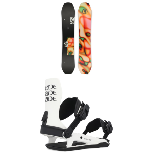 Image of Ride Moderator Snowboard 2025 - 157 Package (157 cm) + L Mens | Nylon/Aluminum in Black size 157/L | Nylon/Aluminum/Polyester