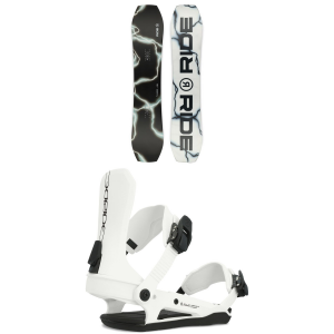 Ride Twinpig Snowboard 2025 - 148 Package (148 cm) + S Womens | Nylon/Aluminum in Black size 148/S | Nylon/Aluminum/Polyester