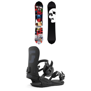 Image of CAPiTA Ultrafear Snowboard 2025 - 155W Package (155W cm) + M Mens in Black size 155W/M | Aluminum