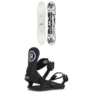 Women's Ride Compact Snowboard 2025 - 150 Package (150 cm) + M Womens in Black size 150/M | Nylon/Aluminum