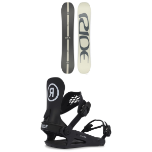 Image of Ride Agenda Snowboard 2025 - 154W Package (154W cm) + L Mens in Black size 154W/L | Nylon