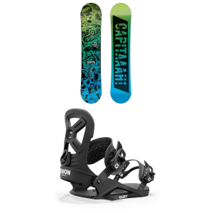 Image of Kid's CAPiTA Scott Stevens Mini SnowboardBoys' 2025 - 125 Package (125 cm) + M Kids in Blue size 125/M | Aluminum