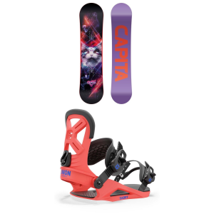 Image of Kid's CAPiTA Jess Kimura Mini SnowboardGirls' 2025 - 125 Package (125 cm) + M Kids in Black size 125/M | Aluminum