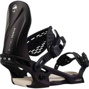 Image of Women's Arbor Acacia Snowboard Bindings 2025 in Black size Medium | Nylon