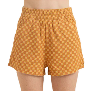 Image of Women's Roark Daytrip Shorts 2024 in Orange size X-Small | Cotton