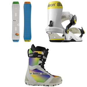 Bataleon Wallie Snowboard 2025 - 154 Package (154 cm) + Large/X-Large Mens in White size 154/L/Xl | Aluminum