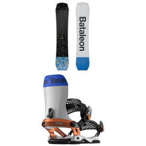 Image of Bataleon Whatever Snowboard 2025 - 162W Package (162W cm) + Large/X-Large Mens in White size 162W/L/Xl | Nylon/Aluminum