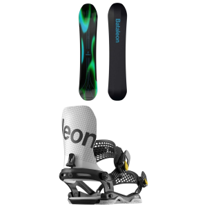 Image of Bataleon Thunderstorm Snowboard 2025 - 154 Package (154 cm) + Large/X-Large Mens in White size 154/L/Xl | Nylon/Aluminum