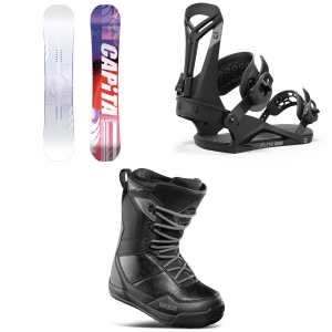 Image of CAPiTA Pathfinder Camber Snowboard 2025 - 155W Package (155W cm) + M Mens in Black size 155W/M | Aluminum