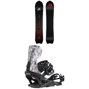 Image of Jones Stratos Snowboard 2025 - 164W Package (164W cm) + L Mens in Black size 164W/L | Plastic