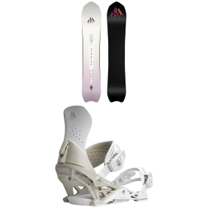 Image of Women's Jones Stratos Snowboard 2025 - 146 Package (146 cm) + M Womens in White size 146/M | Plastic